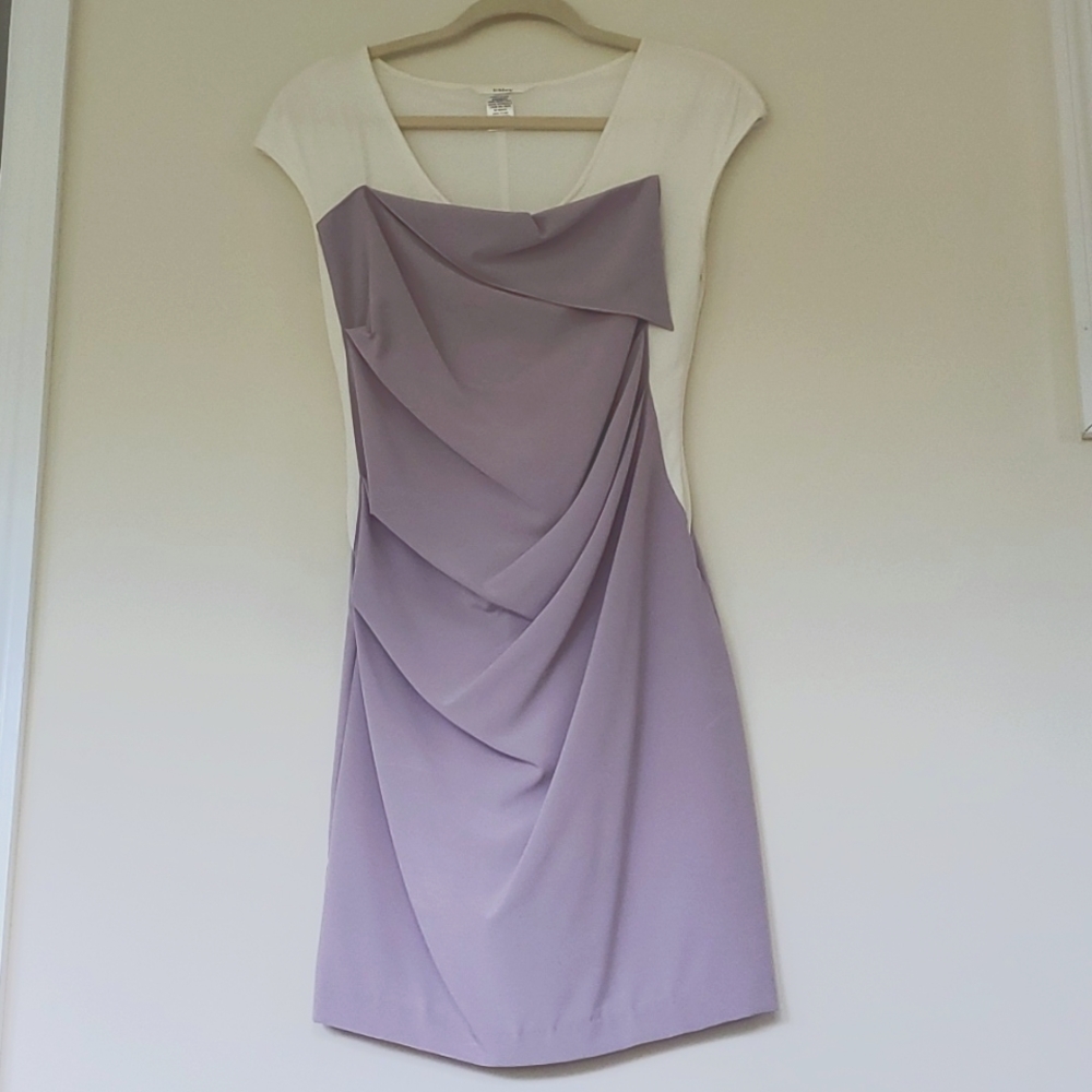 Unique draped Lavender dress